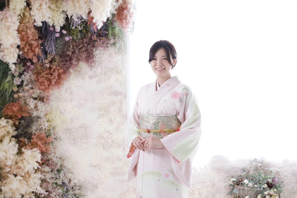 奈良市・生駒市・精華町_七五三ママ訪問着_訪問着レンタル_フォトスタジオワタナベ（渡辺写真館）押熊店_お揃い衣装